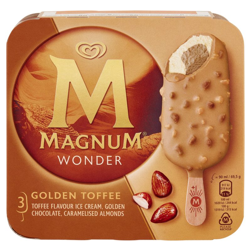 Magnum Wonder Golden Toffee 3 Gelati 208,5 g