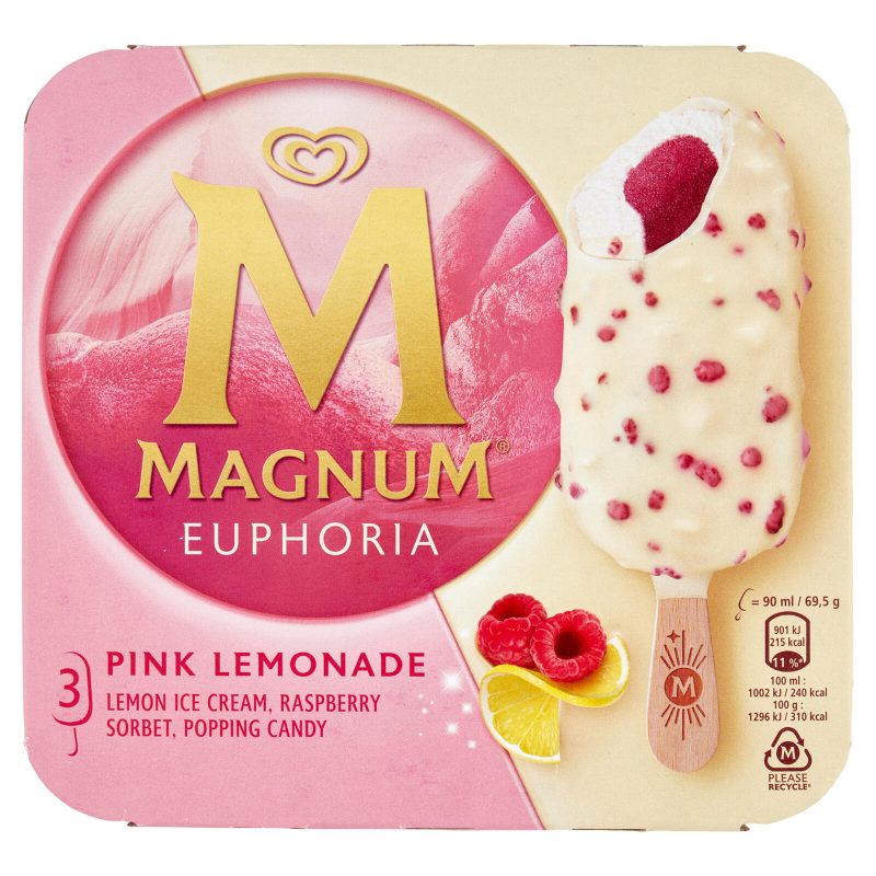 Magnum Euphoria Pink Lemonade 3 Gelati 208,5 g