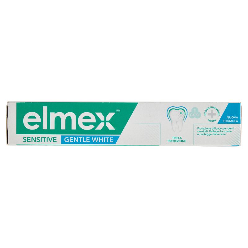 elmex dentifricio Sensitive Gentle White Sbiancante denti sensibili 75 ml