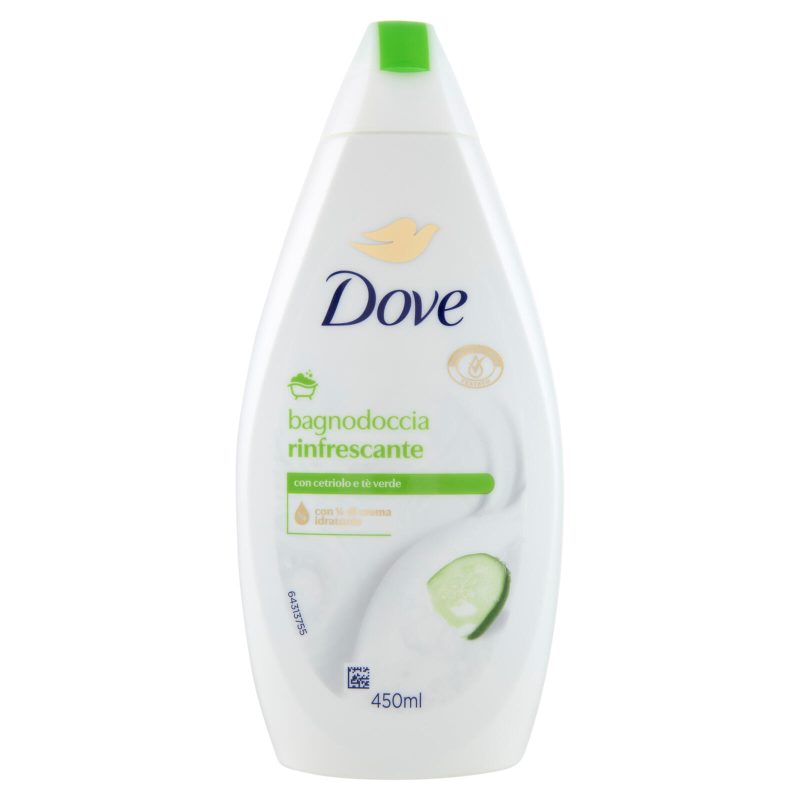 Dove bagnodoccia rinfrescante con cetriolo e tè verde 450 ml