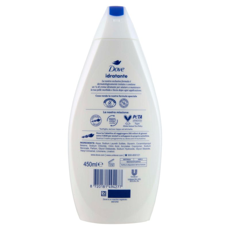 Dove bagnodoccia idratante 450 ml