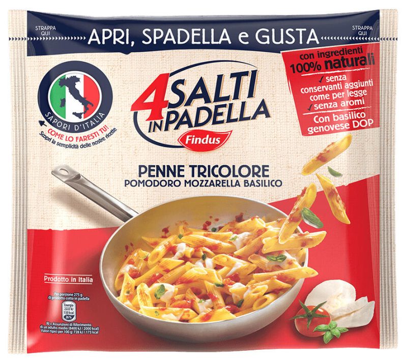 4 Salti in Padella Findus Penne Tricolore 550 g