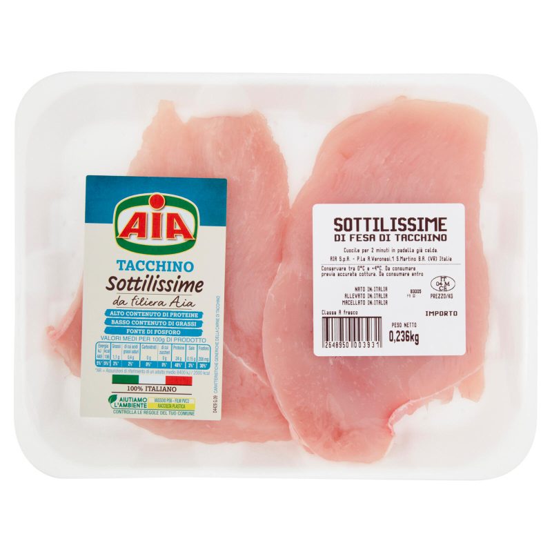 Aia Sottilissime di Fesa di Tacchino 200 g