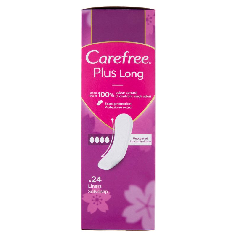 Carefree Plus Long Senza Profumo Salvaslip 24 pz