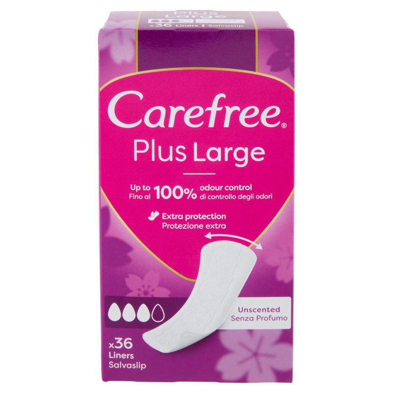 Carefree Plus Large Senza Profumo Salvaslip 36 pz