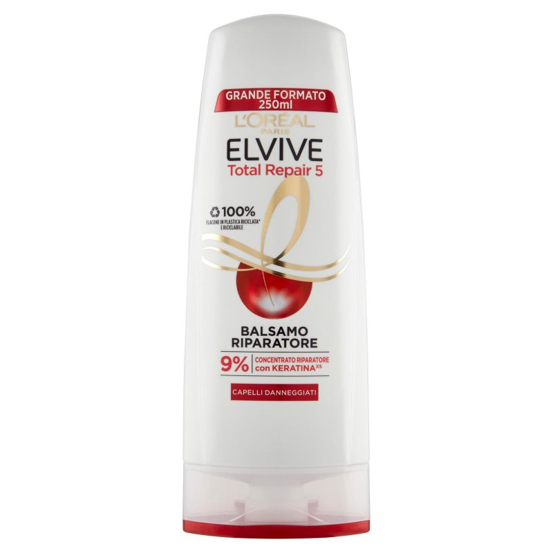 L'Oréal Paris Balsamo Elvive Total Repair 5, Per Capelli Danneggiati 250 ml