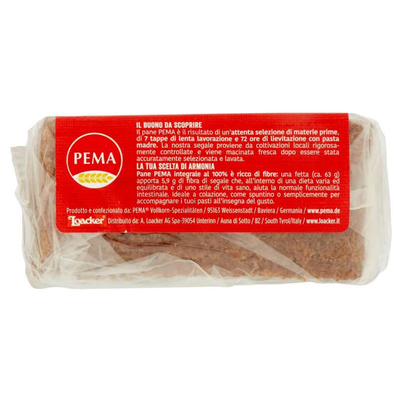 Pema Pane di Segale Integrale 500 g