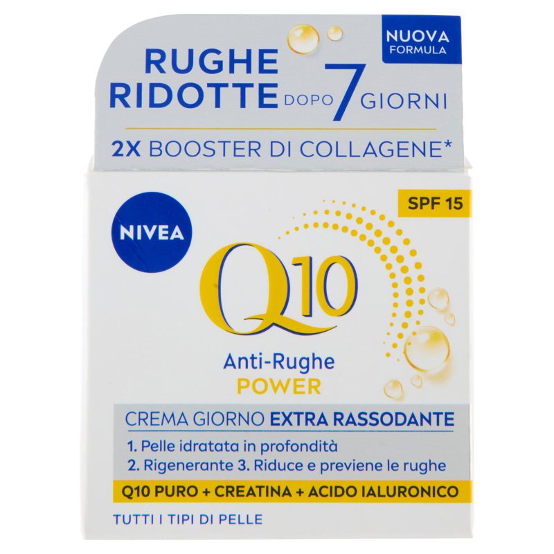 Nivea Q10 Anti-Rughe Power Crema Giorno Extra Rassodante SPF 15 Tutti i Tipi di Pelle 50 ml