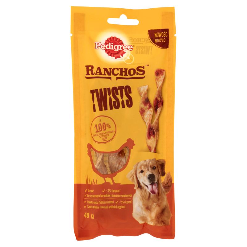 Pedigree Ranchos Twists 100% Petto di Pollo 40 g