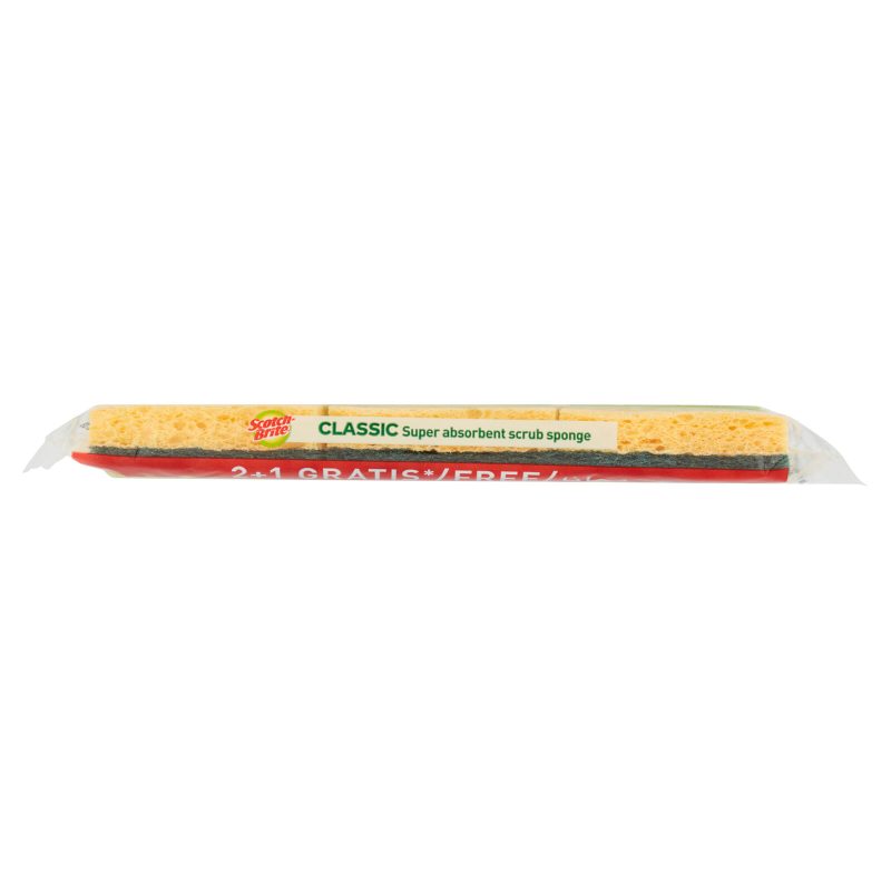 Scotch-Brite Classic Super absorbent scrub sponge 3 pz