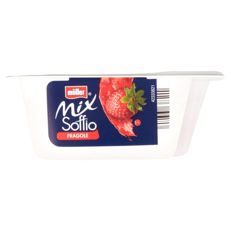 müller Mix Soffio Mousse di Bianco Più Fragole 120 g