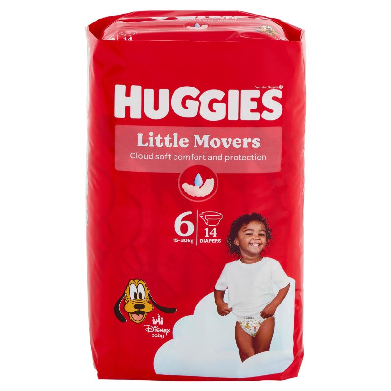 Huggies Little Movers Pannolini 6 15-30 Kg 14 pz