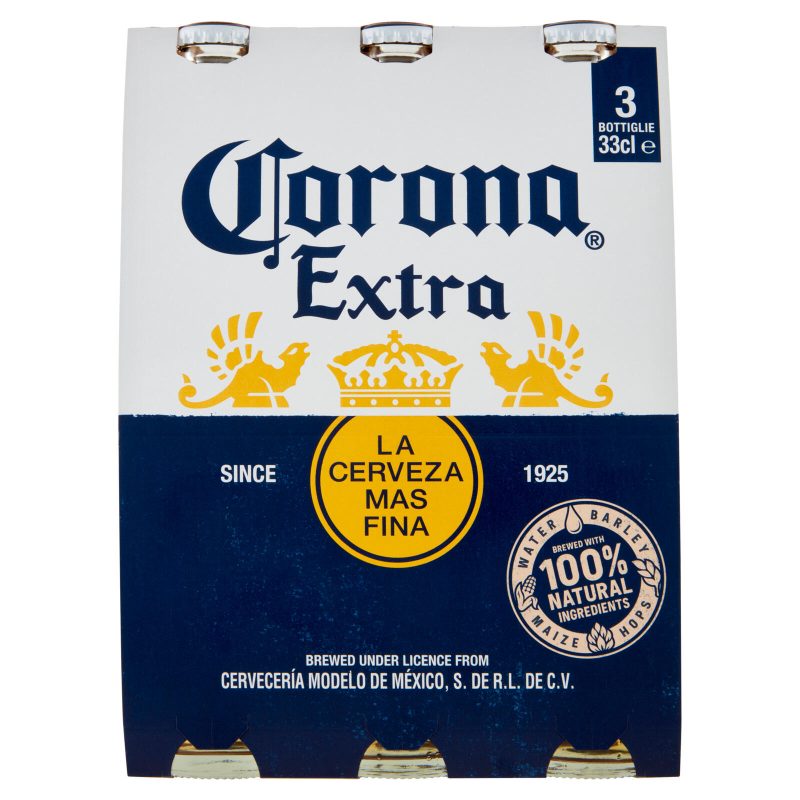 Birra Corona Extra lager messicana 3x33 cl