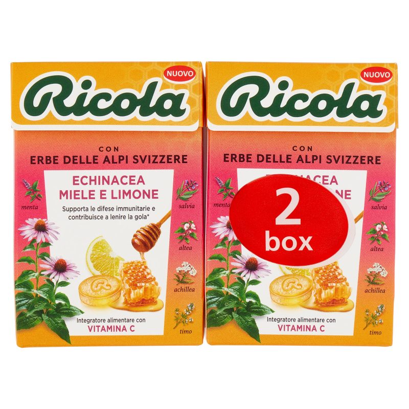 Ricola Echinacea Miele e Limone 2x50 g