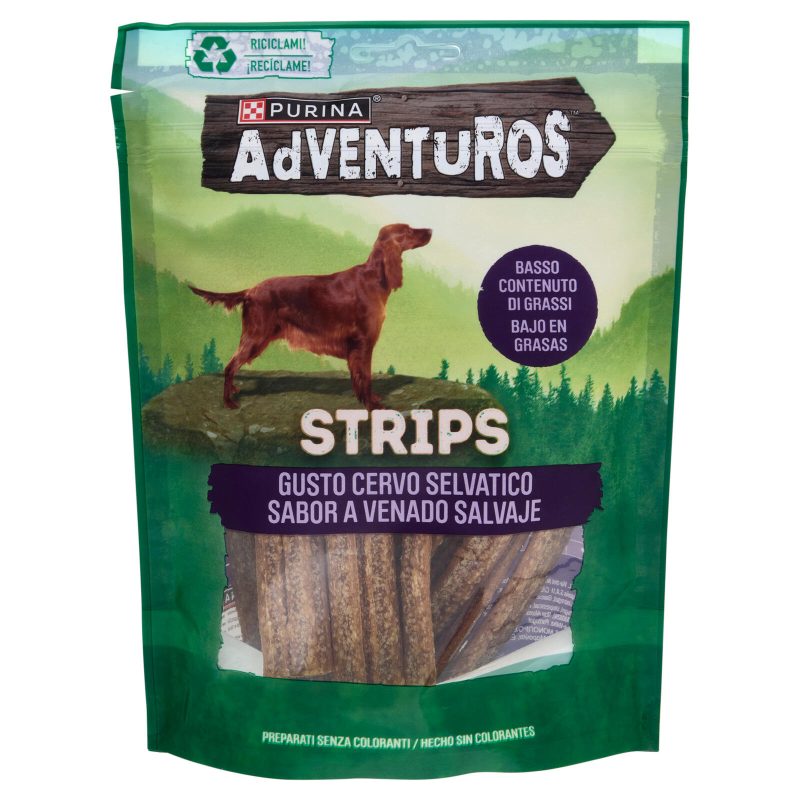 PURINA ADVENTUROS Strips Cervo Selvatico 90g