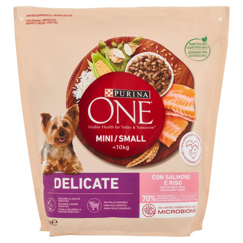 PURINA ONE Mini/Small Delicate con Salmone e Riso 1,5 kg