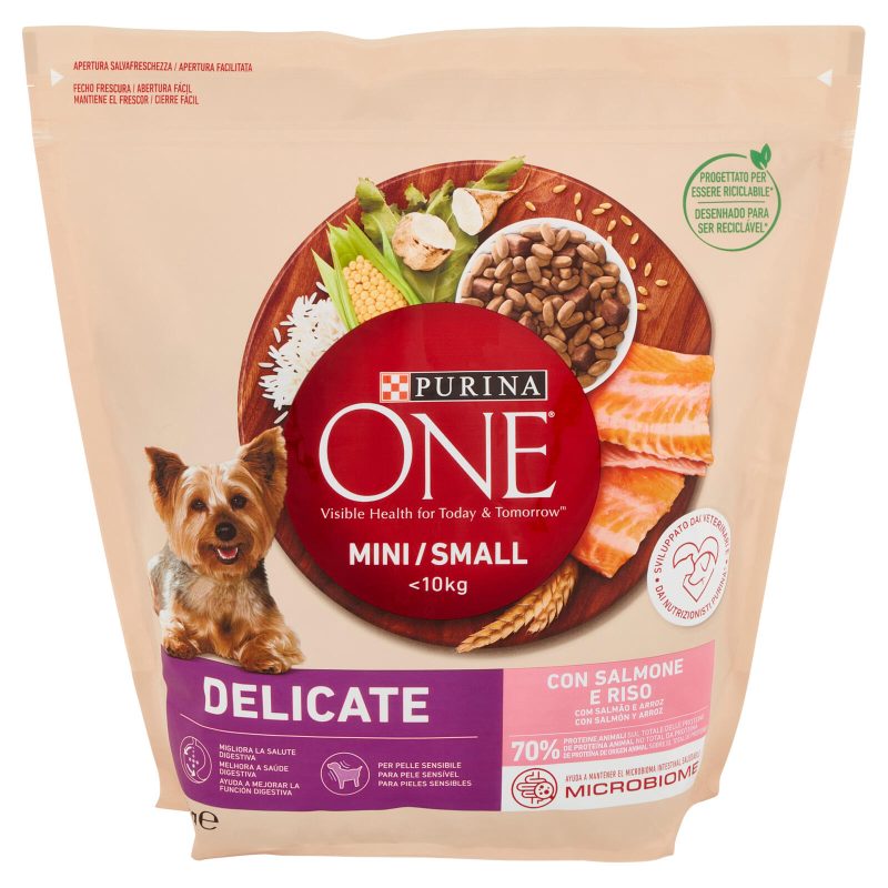 PURINA ONE Mini/Small Delicate con Salmone e Riso 1,5 kg