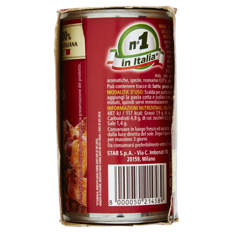 Star Il Mio Gran Ragù con Salsiccia 2x180 g