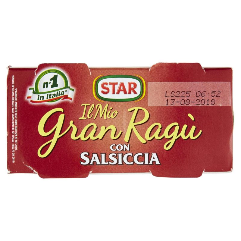 Star Il Mio Gran Ragù con Salsiccia 2x180 g