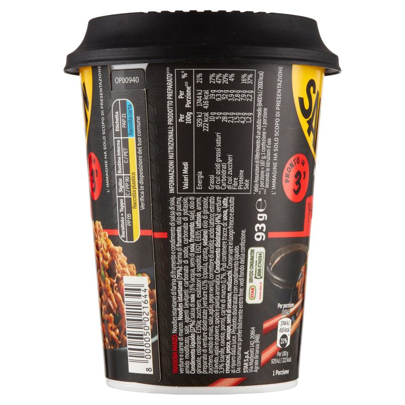 Saikebon Noodles Yakisoba Manzo 93 g