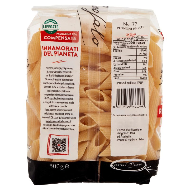 Garofalo Pennoni Rigati 77 Pasta di Gragnano IGP 500 g