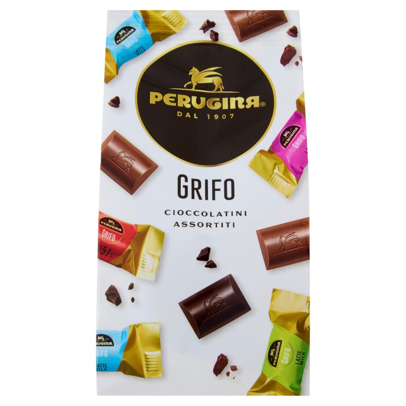 PERUGINA Grifo Assortito Cioccolatini Fondenti e al Latte 180 g