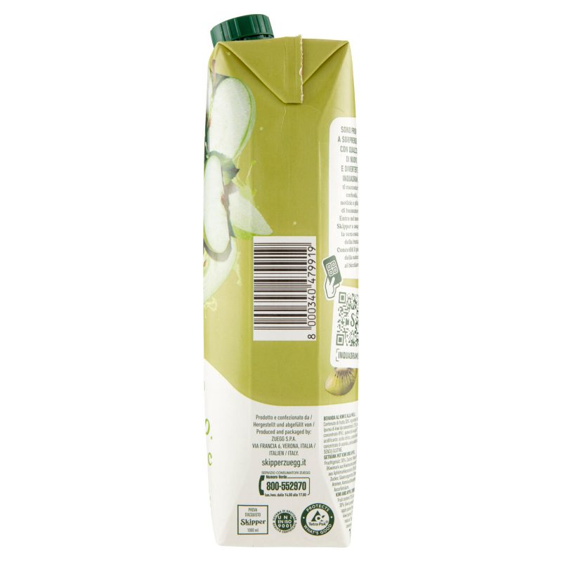 Zuegg Skipper Kiwi, Mela e Kiwi Gold 1000 ml