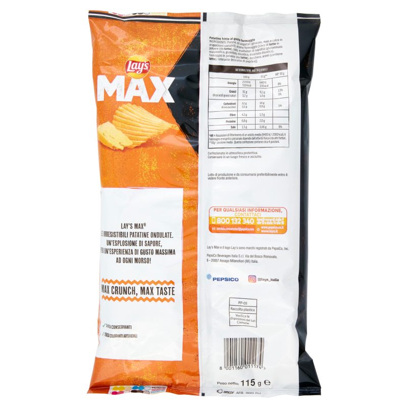 Lay's Max Gusto Formaggio 115 g