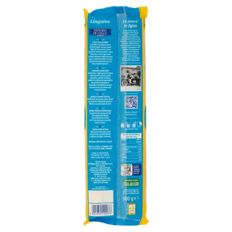 De Cecco Linguine n°7 500 g