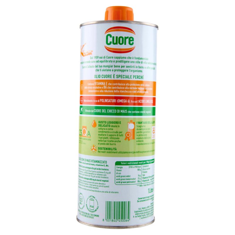 Cuore olio di mais 1 L