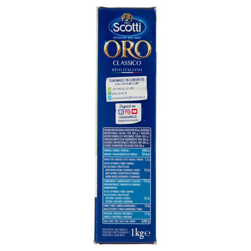 RISO SCOTTI ORO
Classico
1 kg