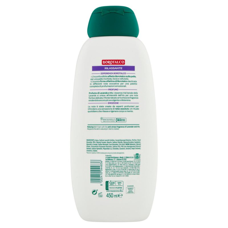 Borotalco Lavanda e Iris Rilassante Bagnodoccia 450 ml