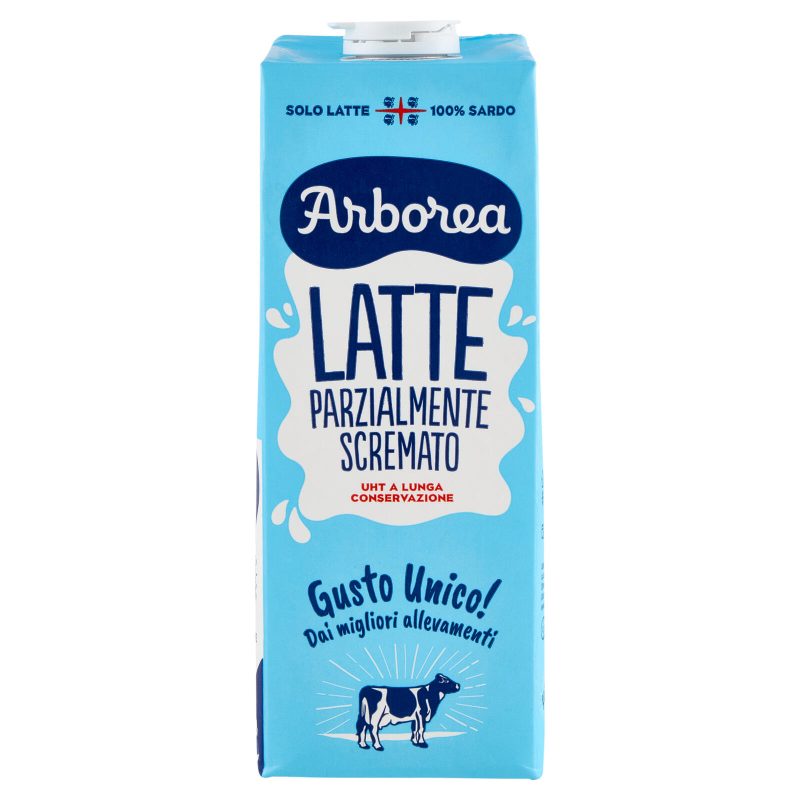 Arborea Latte Parzialmente Scremato UHT a Lunga Conservazione 1000 ml