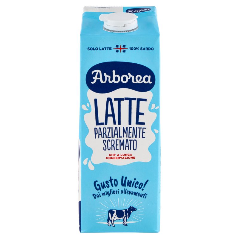 Arborea Latte Parzialmente Scremato UHT a Lunga Conservazione 1000 ml