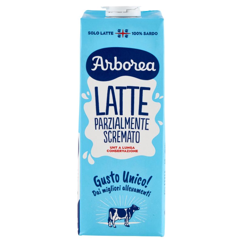 Arborea Latte Parzialmente Scremato UHT a Lunga Conservazione 1000 ml