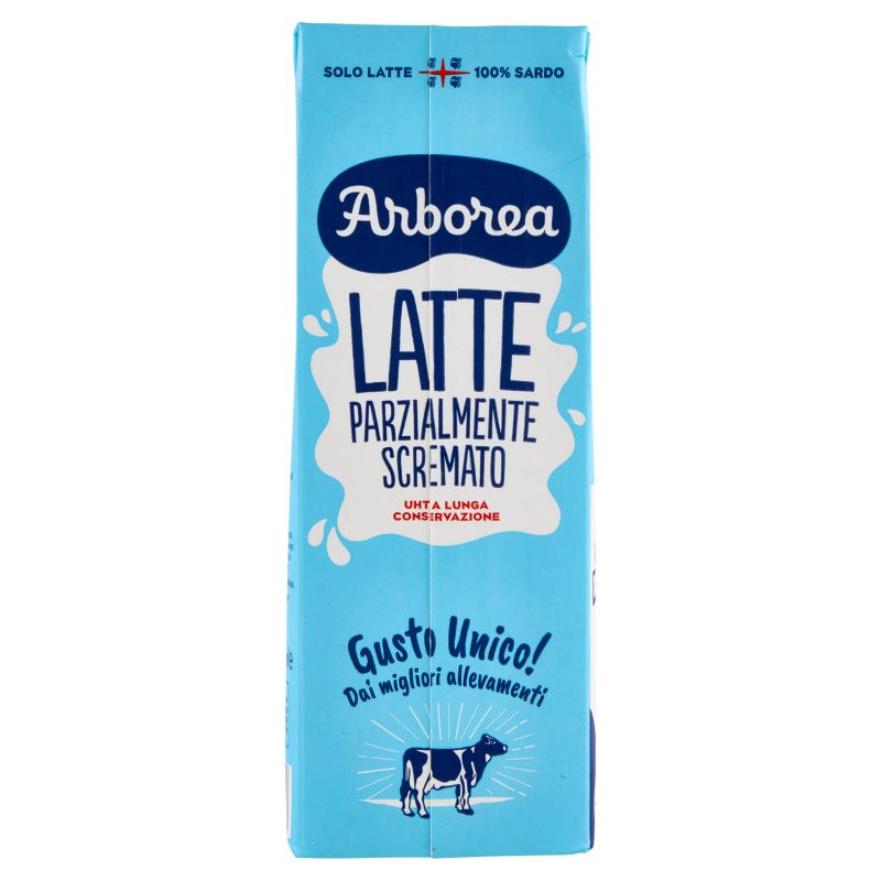 Arborea Latte Parzialmente Scremato UHT a Lunga Conservazione 1000 ml