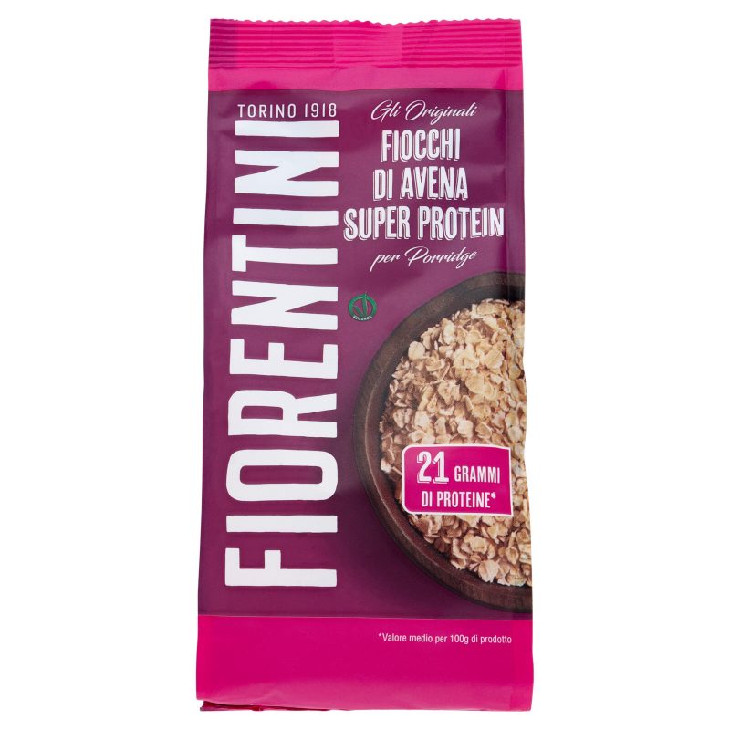 Fiorentini gli Originali Fiocchi di Avena Super Protein per Porridge 350 g