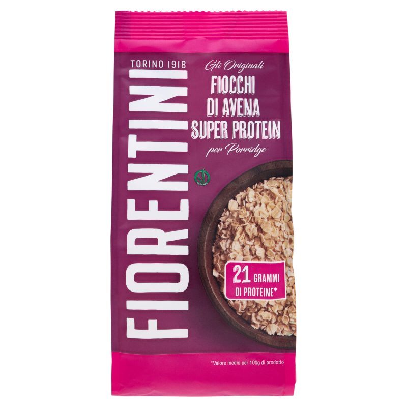 Fiorentini gli Originali Fiocchi di Avena Super Protein per Porridge 350 g