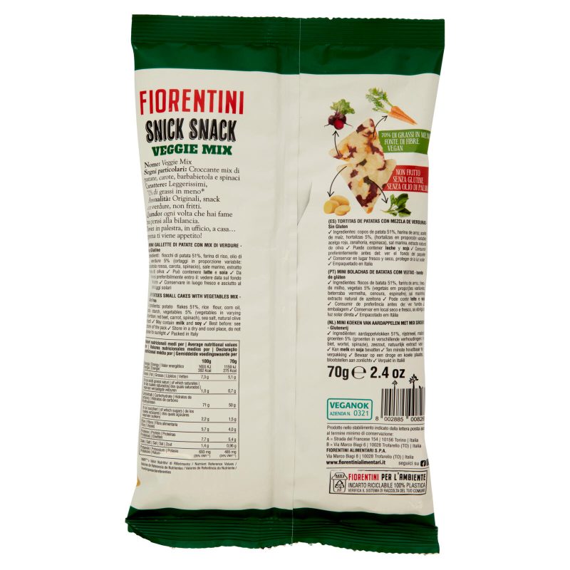 Fiorentini gli Originali Snick Snack Veggie Mix 70 g