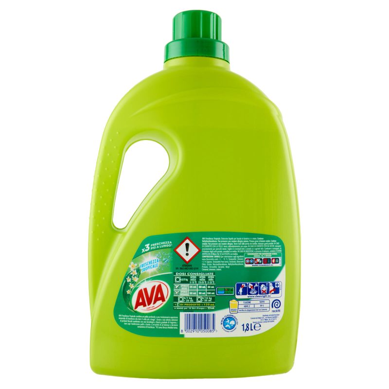 Ava Detersivo lavatrice Freschezza Tropicale 36 lavaggi 1,8 L