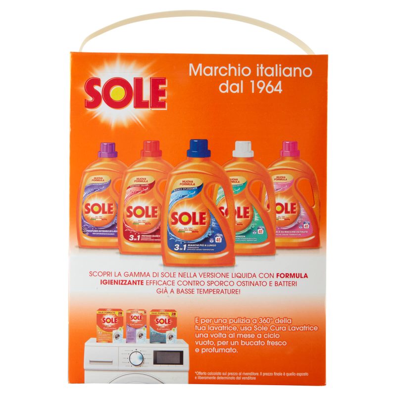 Sole Bianco Splendente Polvere lavatrice 78 misurini 3,9 kg