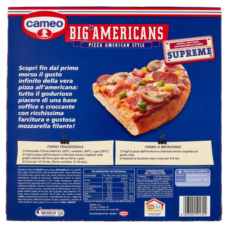 cameo Big Americans Supreme 455 g