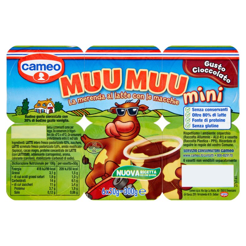 cameo Muu Muu mini Gusto Cioccolato 6x50 g