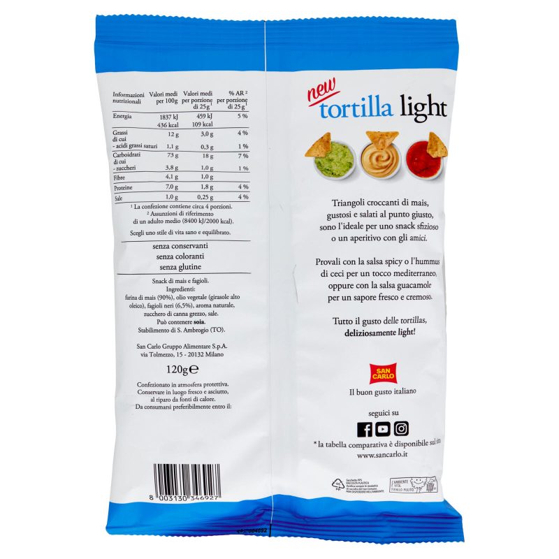 San Carlo tortilla light 120 g