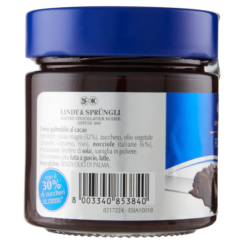 Lindt Crema spalmabile Fondentissima Cioccolato fondente 200 g