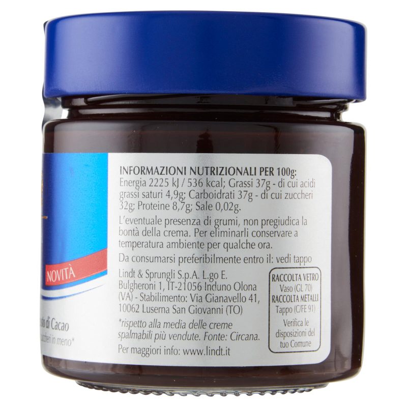 Lindt Crema spalmabile Fondentissima Cioccolato fondente 200 g