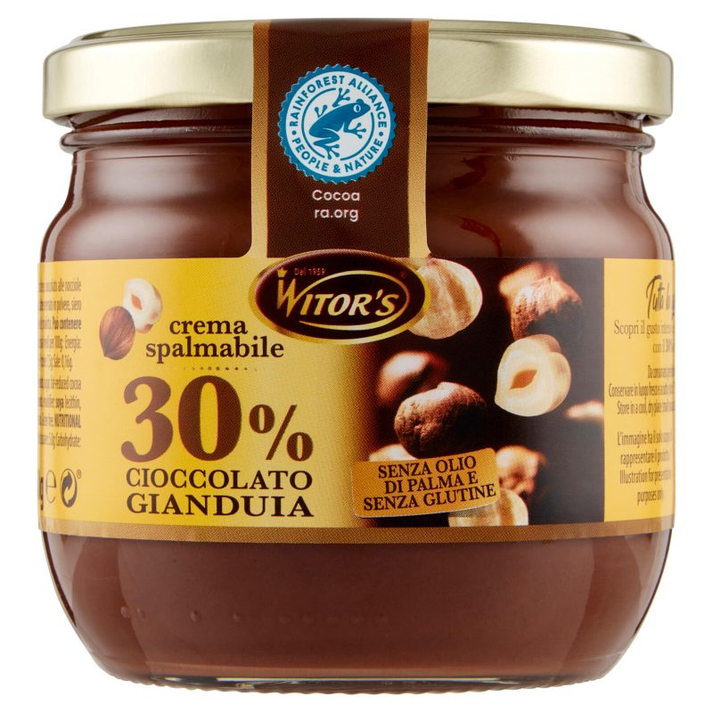 Witor's crema spalmabile 30% Cioccolato Gianduia 360 g