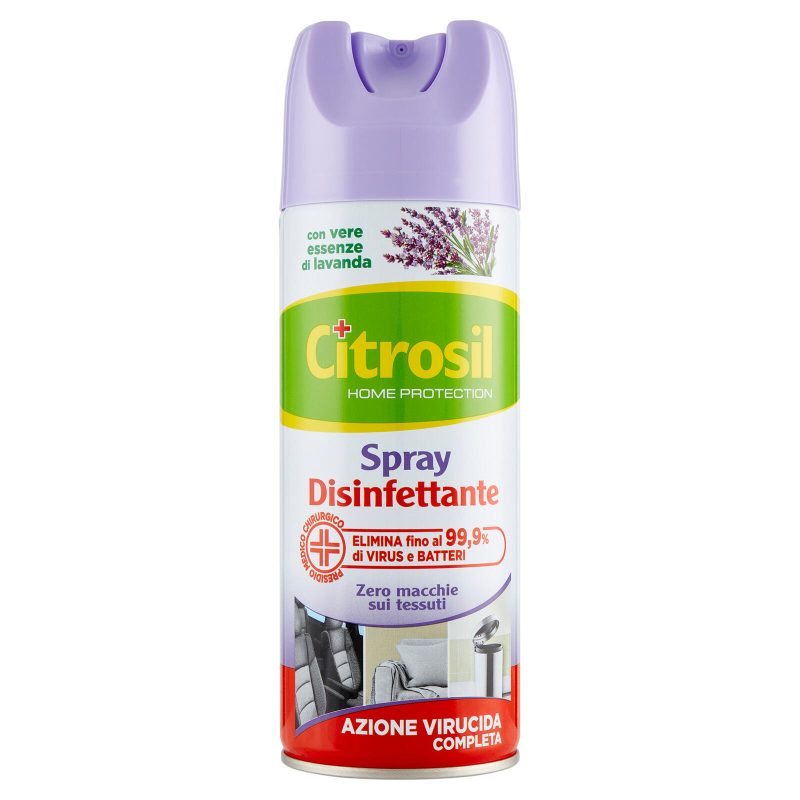 Citrosil Home Protection Spray Disinfettante con vere essenze di lavanda 300 ml