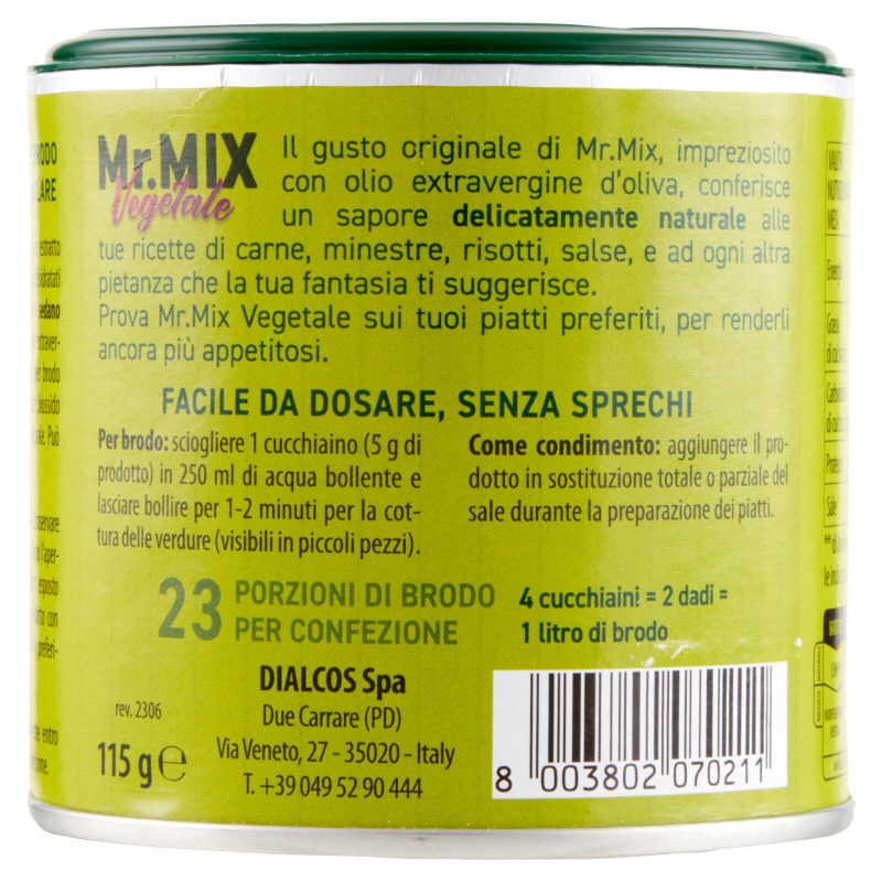 Mr.Mix Insaporitore Granulare Vegetale 115 g