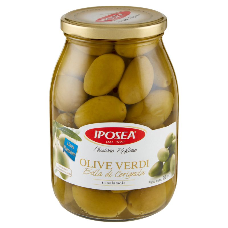 Iposea Linea Premium Olive Verdi Bella di Cerignola in salamoia 950 g